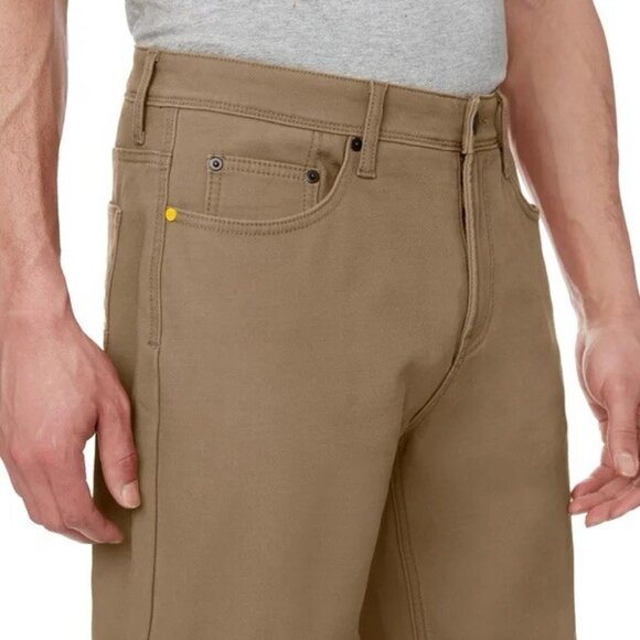 CAT Caterpillar Fleece Lined Canvas Pants Insulated NEW - Picture 5 of 5